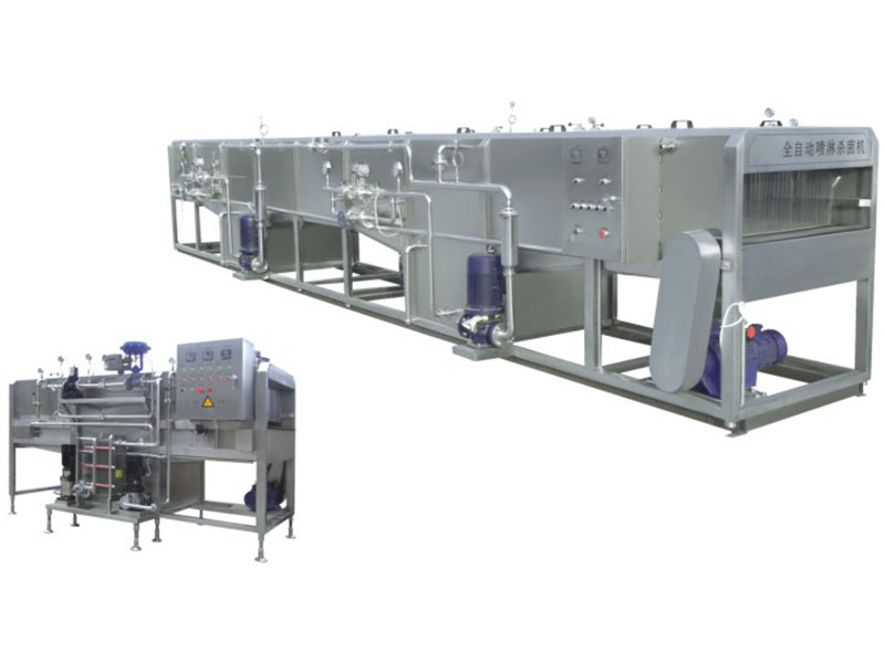Zhongbo tunnel spray sterilizer for filled beverage packages