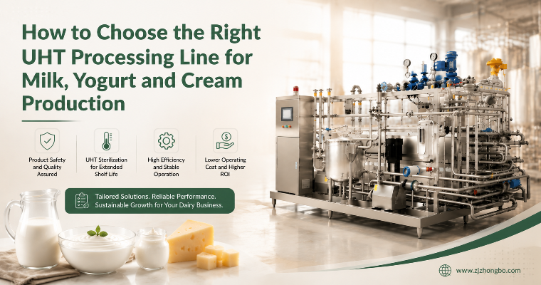 How to Choose the Right UHT Processing Line for Milk, Yogurt and Cream Production