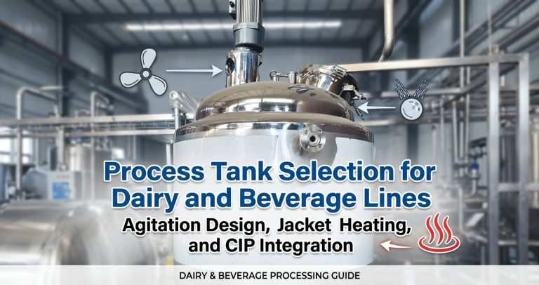 Process Tank Selection for Dairy and Beverage Lines