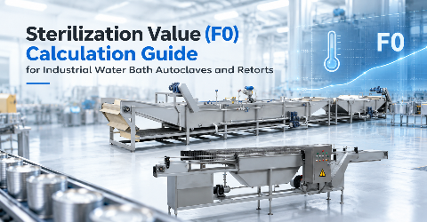 Sterilization Value (F0) Calculation Guide for Industrial Water Bath Autoclaves and Retorts